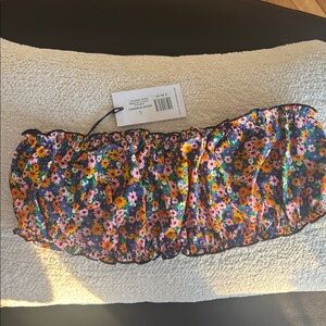 Weworewhat Floral scrunchie Bandeau- micro wildflowers NWT